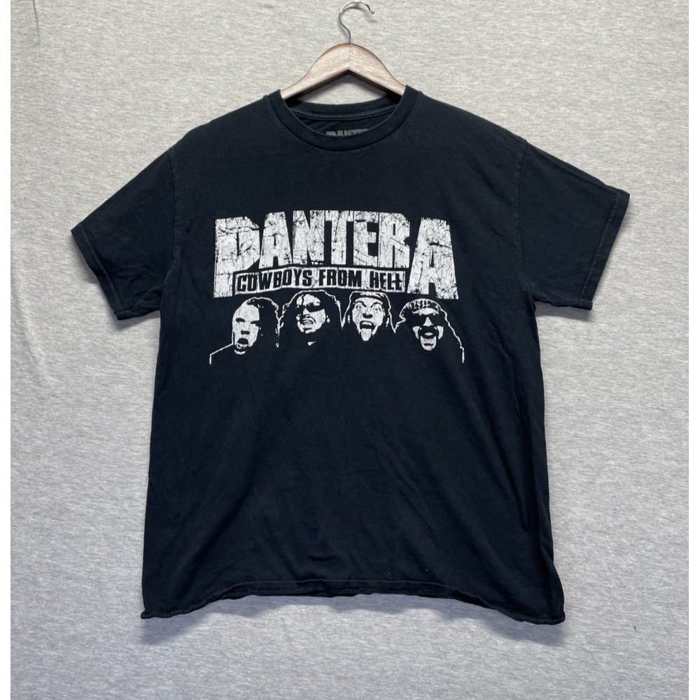 Pantera Cowboys From Hell Band World Tour 2023 T Shirt Mens Medium Black Graphic